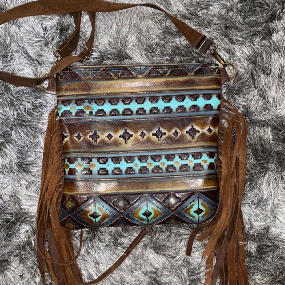 Leather crossbody
